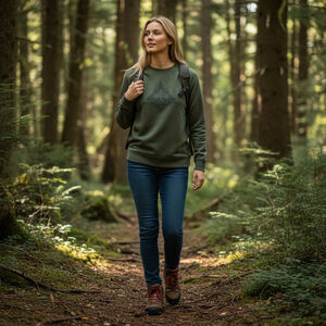 Marmot Forest Graphic Crewneck Sweatshirt, S, Outdoor, Moss Green